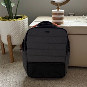 FIB Australia Gray and Black Men's Anti-Theft Backpack